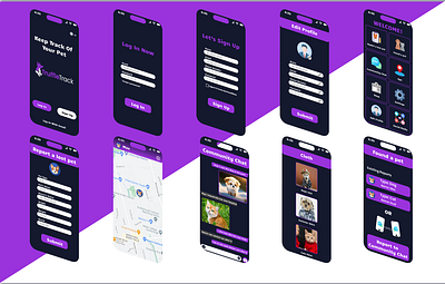Pet App Ui app design designs figma graphic design homepage illustration interface designer logo screen ui ux wireframe