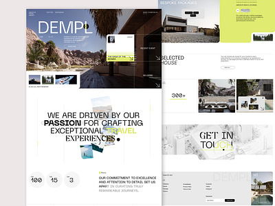 Dempl / TRAVEL AGENCY agency design landing travel ui uiux ux web