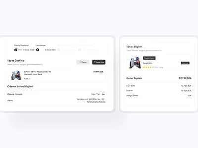 E-Commerce : Step Components 02 clean commerce component dashboard e commerce landing page order section product product design product section saas shop component ui ux