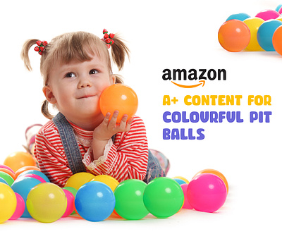 Amazon A+ Content for Colourful Pit Ball a a content amazon amazon a amazon a content amazon content amazon ebc amazon listing amazon product brand branding client work design ebc graphic design illustration kids product listing images pit ball visual identity