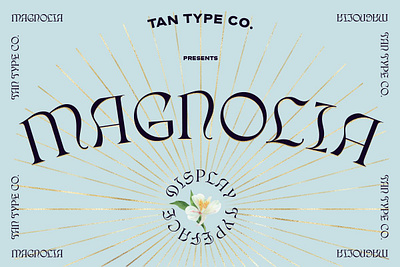 TAN MAGNOLIA Free Download contemporary font display font display serif display type elegant font fashion font gothic style logo font quirky font quirky letters retro retro font retro type