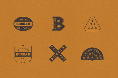 Boxcar Badge badge boxcar coffee lettering letterpress print train