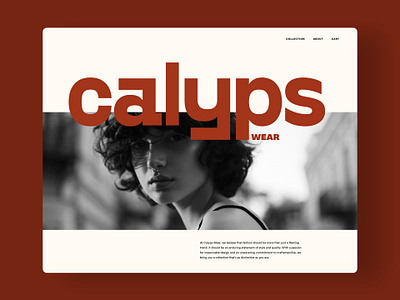 Calyps - Fictional Online Shop Concept branding ci design desktop digital figma graphic design landingpage sketch typography ui ux web design website