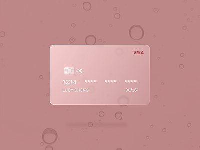 Credit Card UI design credit card exploring glassmorphism ui ui concept