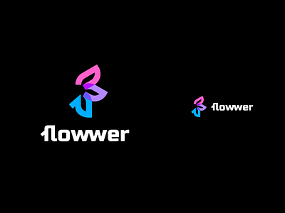 Flowwer brand branding design f flow flower font identity illustration it letter logo logotype