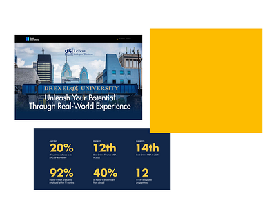 Drexel University Lebow College of Business advert animation website