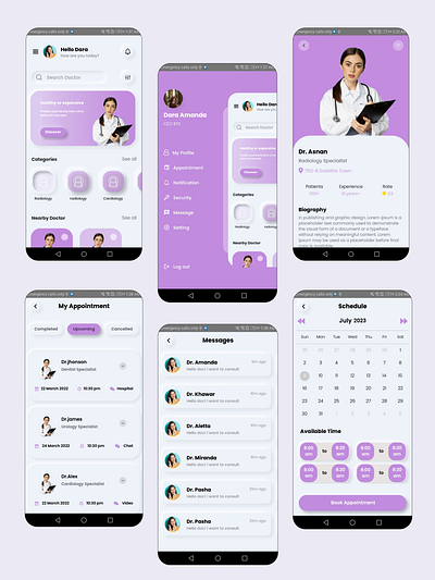 Pateint Appointment App animation app design source code ui