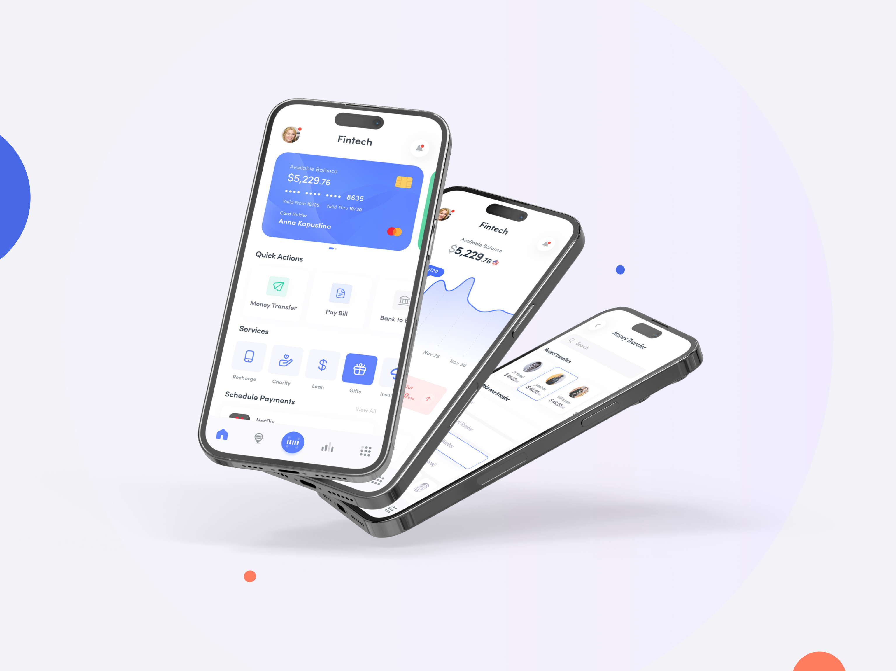 Example of Fintech Mobile App Design