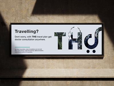 THS Travelling Digital Banner opt 2 animation banner board brand branding consultation health health care hoarding motion graphics online doctor online health tele tour tourist travel travelling uiux