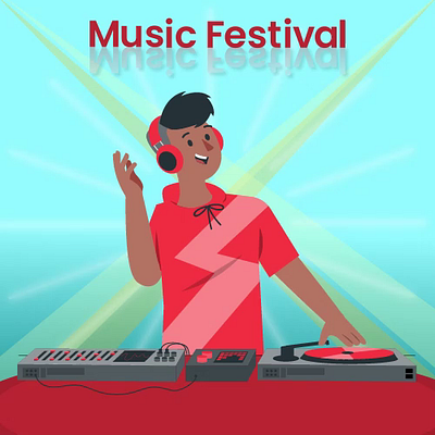 Music Festival animation branding motion graphics