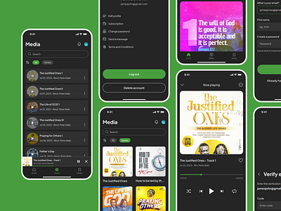 Audio message app🎧 mobile app music music player payment podcast product design song