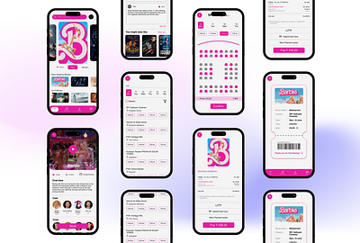 Movie Booking Mobile App Design app design movie booking app ui uiux