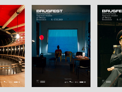 Brusfest posters brand identity branding festival graphic design plakat posters print theater