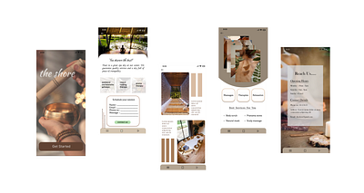 The shore — the place where you discover inner tranquil app design ui ux