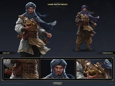 Sand Pathfinder 2d art cgi character character concept character design concept concept art digital 2d digital art fantasy game game art game of heroes illustration legendary mobile games pathfinder sci fi