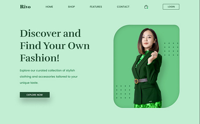 Fashion website branding ui