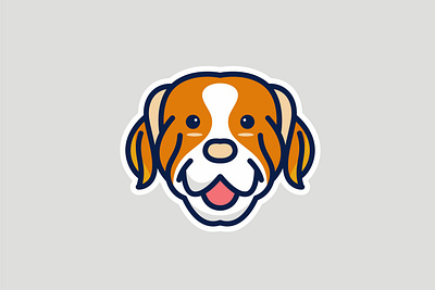 Cute Dog design logo