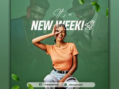 A new week design branding graphic design