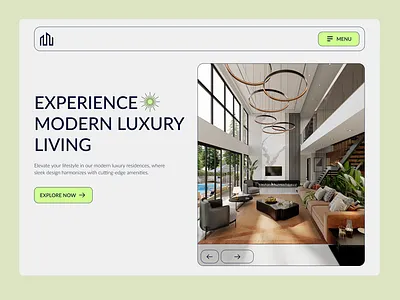 Real Estate Platform construction hero landing page minimal modern professional real estate sleek ui ui design uiux website