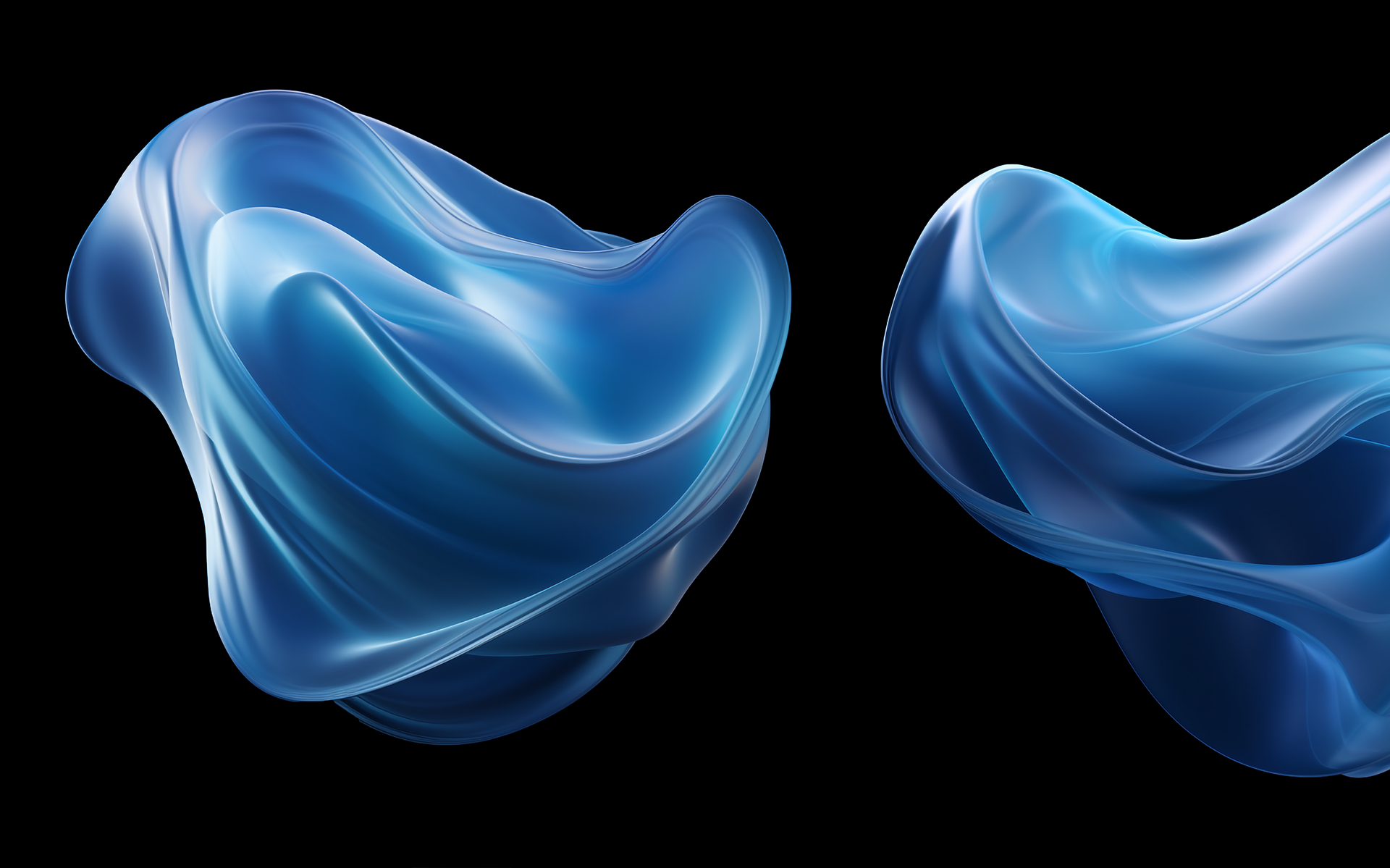 Elegant wavy silk cloth 3d ai generated airy beauty cloth cosmetics elegant fabric flying folds illustration levitating plastics set wavy windy