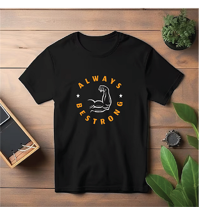 Always Be Strong Typography T-shirt Design design graphic design illustration logo typography vector web design