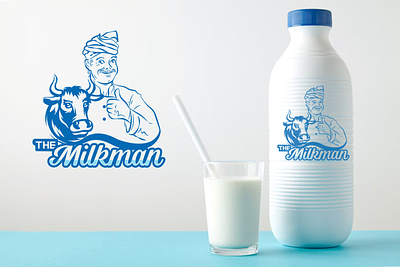 Milkman - Logo Design branding buffalo creative dairy product design food graphic design illustration logo milk minimal vector