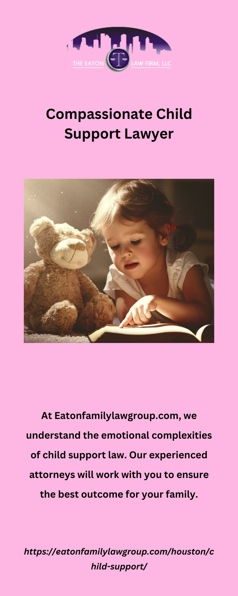 Compassionate Child Support Lawyer by EATON FAMILY LAW GROUP on Dribbble