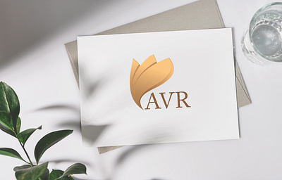 AVR - Logo Design branding creative design feather gold graphic design illustration logo minimal peacock text vector