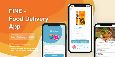FINE - Food Delivery Application app branding design fine food food app food delivery app graphic design ui ui design ui visual ux research