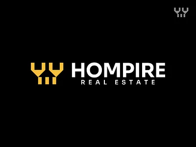 Hompire - Logo design abstract branding design empire fort geometric home icon minimal realestate simple