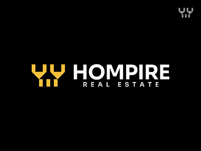 Hompire - Logo design abstract branding design empire fort geometric home icon minimal realestate simple