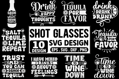 Shot Glasses Quotes SVG Bundle motion graphics shot glasses quotes svg bundle
