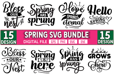 spring svg bundle motion graphics spring svg bundle