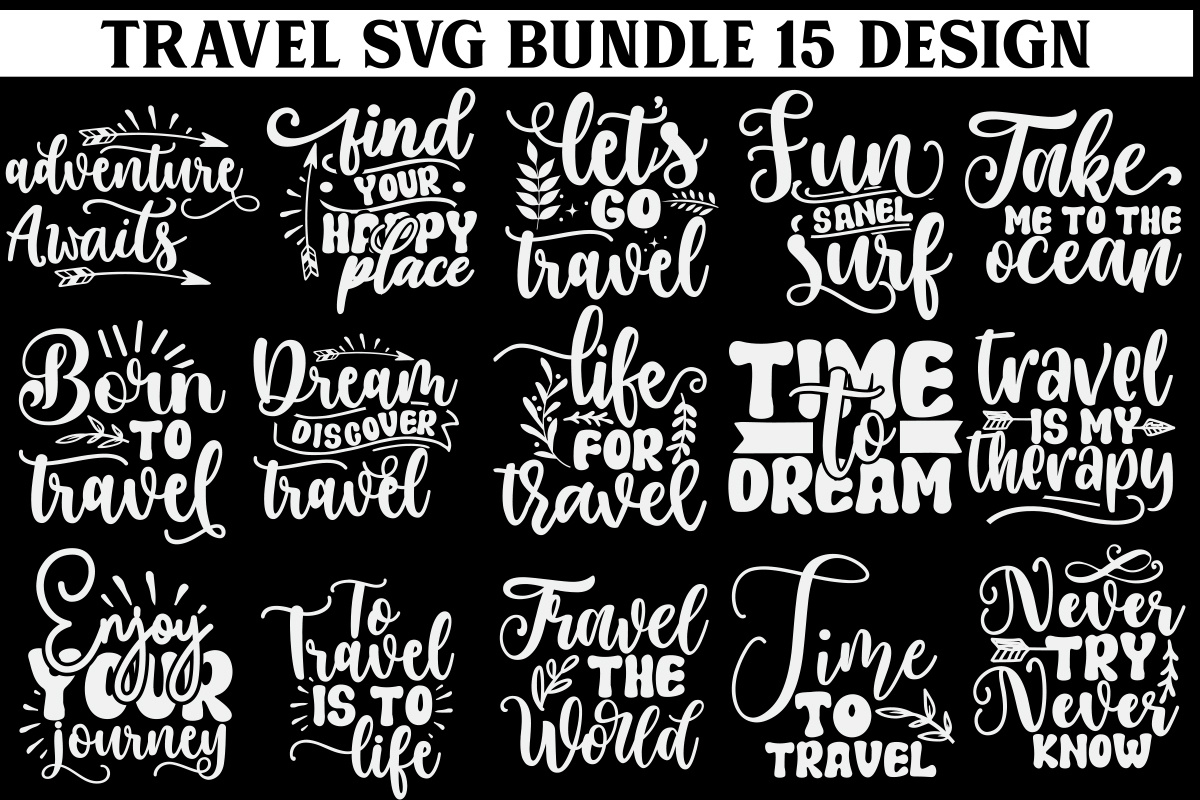 travel svg bundle by Maidul Islam Nahid on Dribbble