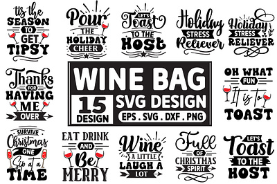 Wine Bag Svg Bundle motion graphics wine bag svg bundle