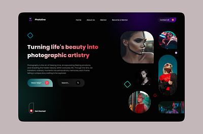 PHOTOLINE📸 design figma graphic design ui ux web design