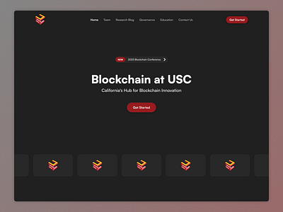 USC Blockchain Club | Landing Page alumni engagement portal blockchain blockchain conference design blockchain education platform blockchain education resources blockchain research blog california crypto community cryptocurrency campus network digital innovation hub interactive knowledge center socal tech community student blockchain projects tech event sign up university blockchain governance university tech community usc usc blockchain ui web3