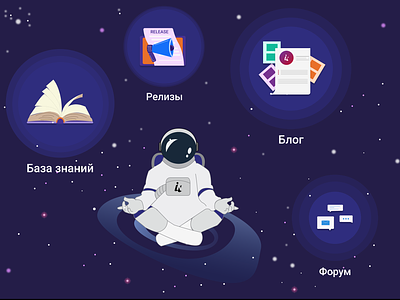 Help desk - cosmos astronaut cosmonaut design onboarding play screen space ui ux зфпу