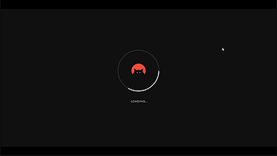 "Lurking Imps" Dark Themed Landing Page Portfolio animation logo ui