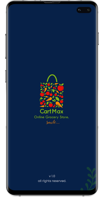 Cartmax Groceries Splash Screen splash screen ui