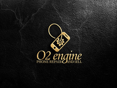 O2 ENGINE LOGO FOR A PHONE REFAIR COMPANY (02) logotasarımı