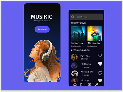 Music app Design