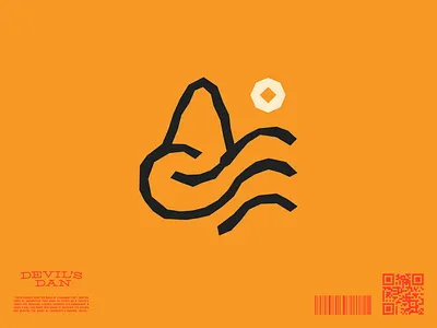 Wind and mountain // Icon brand branding clean concept devilsdan graphic design illustration logo mountain wind