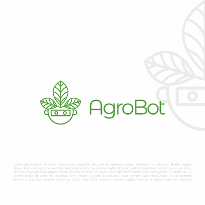 Agrobot Logo Design 3d agriculture agrobot art logo branding create logo creative custom logo design graphic design illustration lineart logo robot