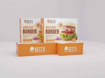 Burger Packaging | Box Packaging | Packaging Design 100 beef burger angus burger beef burger box box packaging burger fast food packaging design flat food food packaging graphic design label design minimal package packaging design packet product design