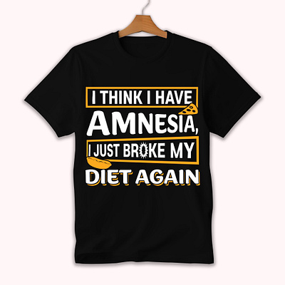 DIET T-SHIRT DESIGN amnesia t shirt design best t shirt design custom t shirt diet t shirt design trendy t shirt design typography
