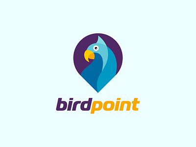 Bird Map Pin Logo abstract animal logo bird branding design endr graphic design illustration location logo maps pin travel ui ux vector