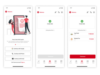 Restoros - ReDesign Task (Login Flow) app app design case study design figma illustration interface mobile product product design redesign restoros typography ui ui design uiux user experience user interface ux ux design