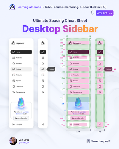 Desktop Sidebar navigation sidebar ui uidesign uiuxdesigner userinterface ux uxdesigner uxui webdesign webdesigner websitedesign