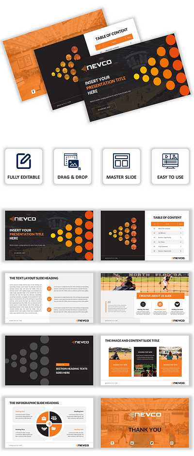 PowerPoint template design for athletic facilities infographic investor deck investor pitch deck pitch deck powerpoint powerpoint presentation ppt ppt template presentation presentation design slide slide design